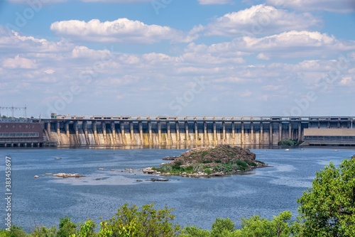 Dnieper hydroelectric power station in Zaporozhye, Ukraine