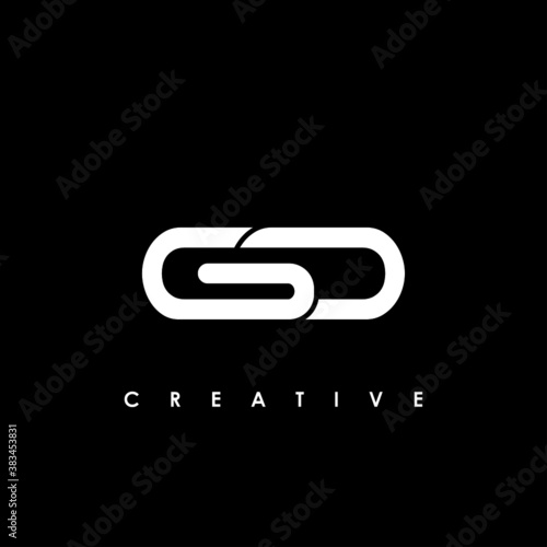 GO Letter Initial Logo Design Template Vector Illustration	
