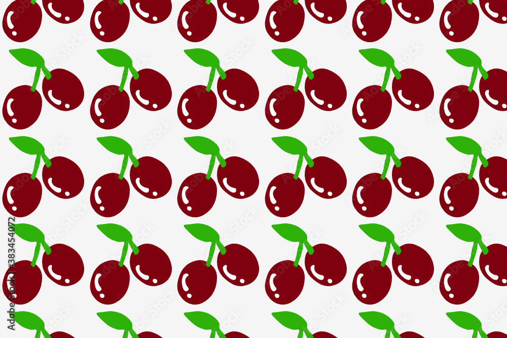 cherry fruit pattern. Suitable for backgrounds and wallpapers. cherry fruit pattern. Suitable for backgrounds and wallpapers.