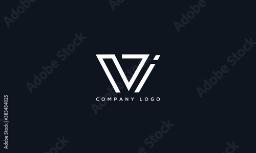 Alphabet letter icon logo VI or WI