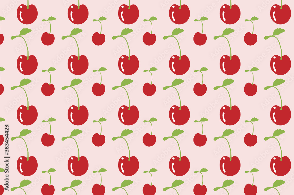 cherry fruit pattern. Suitable for backgrounds and wallpapers. cherry fruit pattern. Suitable for backgrounds and wallpapers.