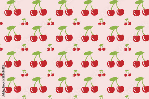 cherry fruit pattern. Suitable for backgrounds and wallpapers.