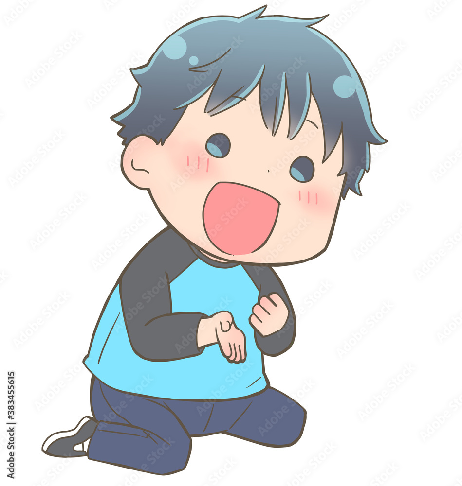 ひらめいた男の子 ひらめいた男の子