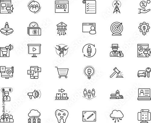 business vector icon set such as: dentistry, blended learning, environment, webmaster, direction, tablet, career, editable, gasoline, broker, organization, bankrupt, medical, perfect, shipping, page
