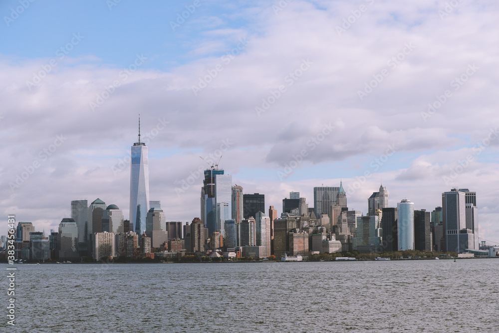View of Manhattan from Ellis Island, New York City