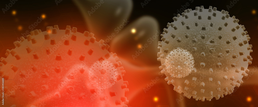 3d render Corona virus microscopic view
3d render Corona virus microscopic view