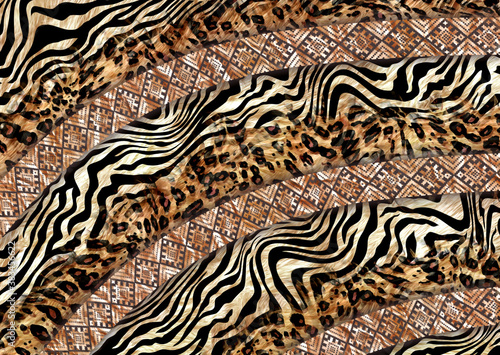 abstract leopard print texture design 