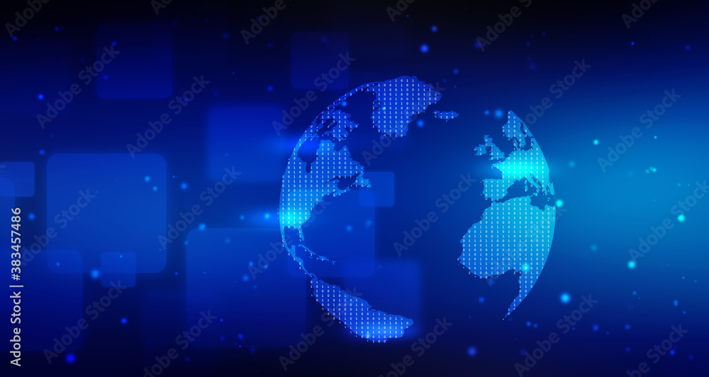 2d illustration world map abstract background 2d illustration world map abstract background