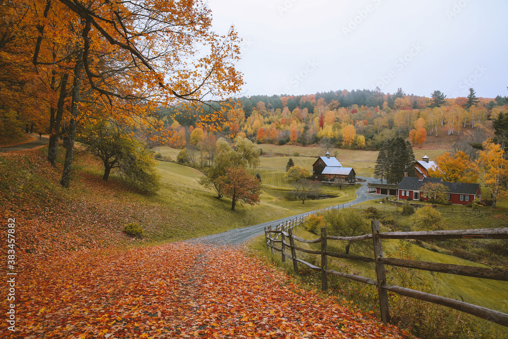 the most beautiful farm, Sleepy Hollow Farm, Vermont fall