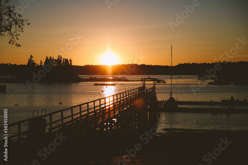 Sunset at Boothbay Harbor, Maine © youli