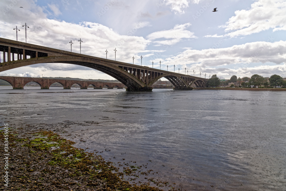 Fototapeta premium The Royal Tweed Bridge in Berwick Upon Tweed