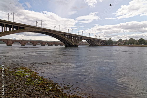 Fototapeta Naklejka Na Ścianę i Meble -  The Royal Tweed Bridge in Berwick Upon Tweed