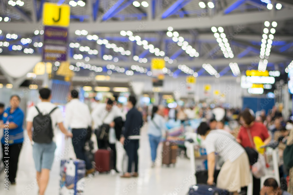people walking in the airport abstract people walking in the airport abstract