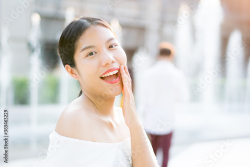 portrait of a woman smiling