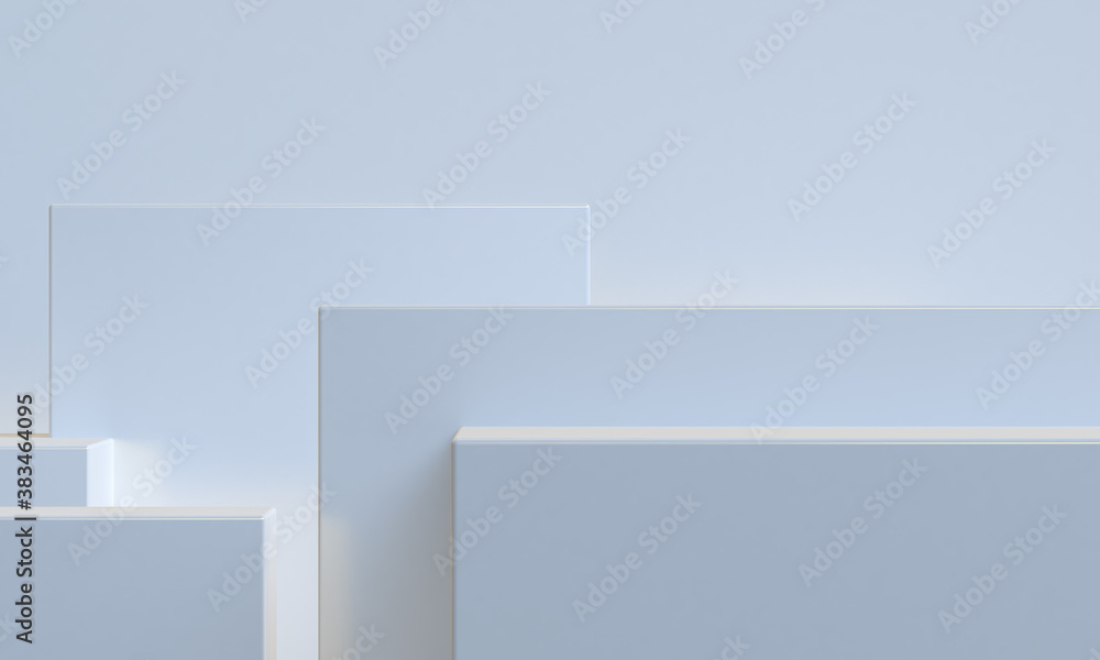 Fototapeta premium 3d minimalist style design, Scene podium mock up presentation, 3d render abstract background.