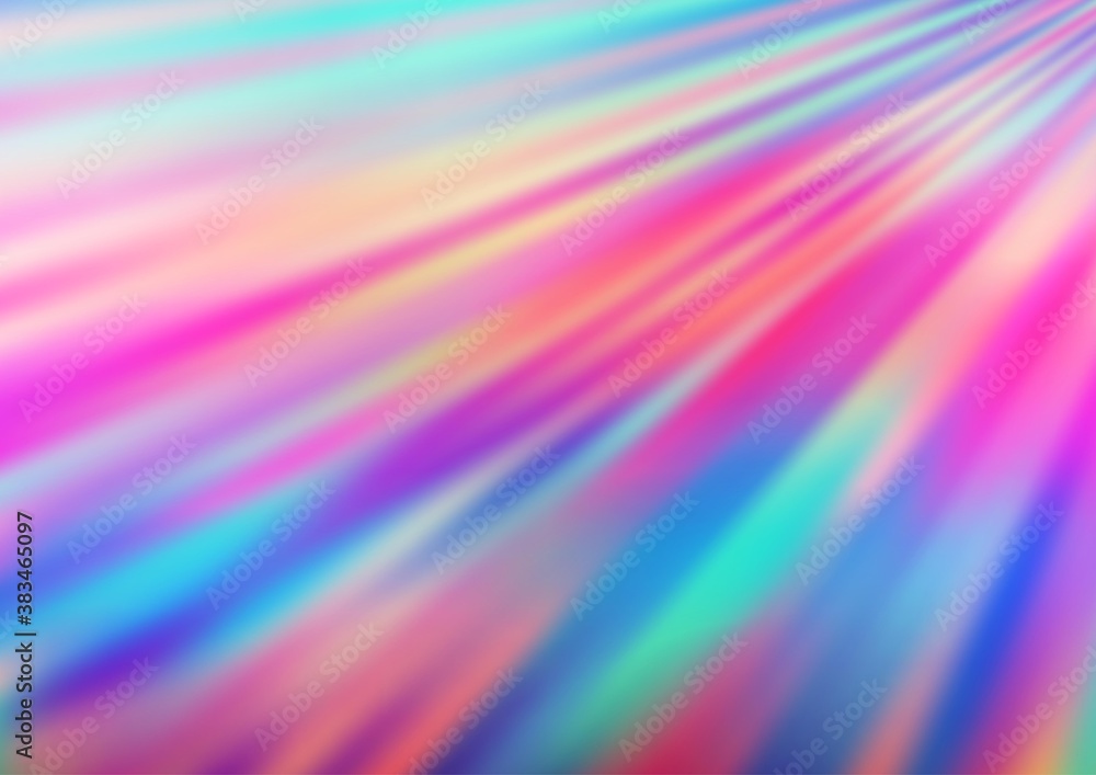 Obraz premium Light Multicolor, Rainbow vector pattern with narrow lines.