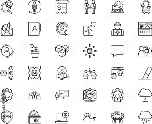 business vector icon set such as: competition, paid, right, event, font, knowledge, safe, survey, adult, set, income, aid, cogwheel, card, system, tribune, operation, authentication, broker, produce