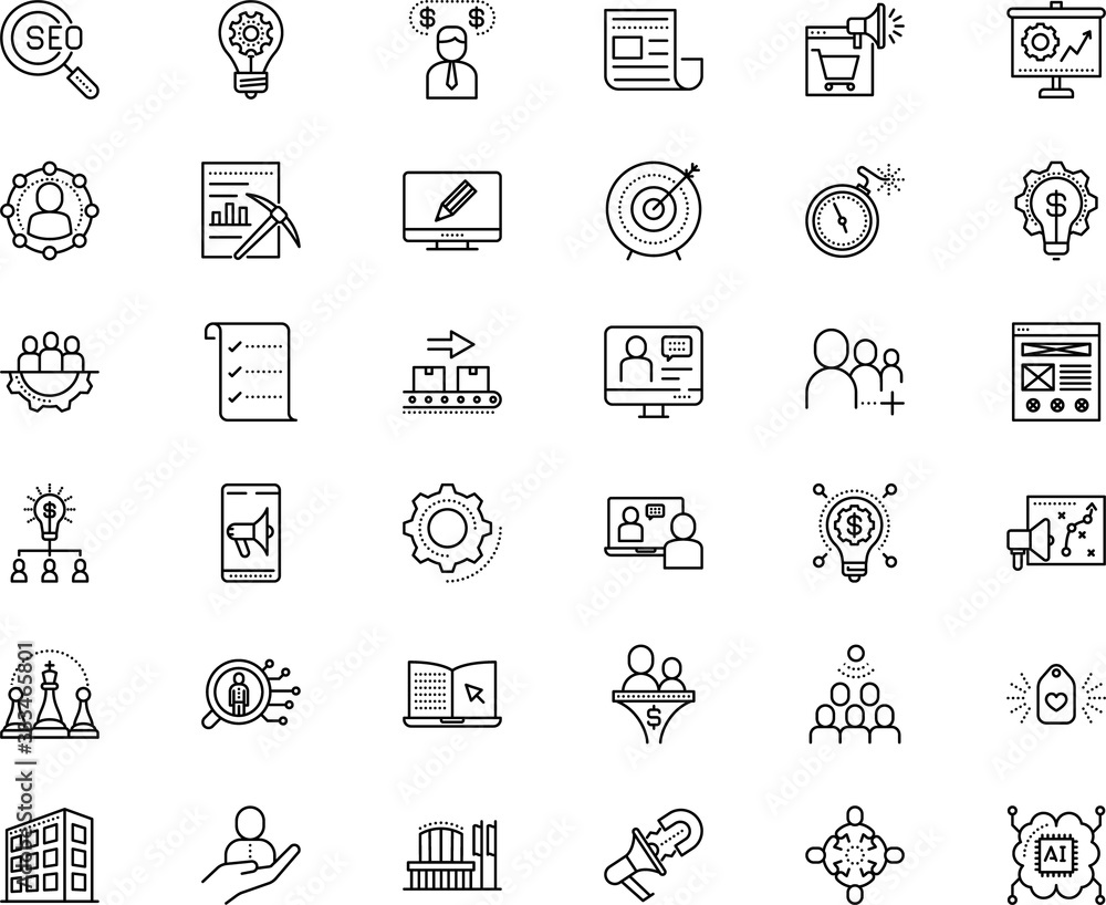business vector icon set such as: e-commerce, automated, article, financial, rich, winner, mine, equality, content, phone, invention, wire frame, focus, draw, optical, trust, press, planning, watch business vector icon set such as: e-commerce, automated, article, financial, rich, winner, mine, equality, content, phone, invention, wire frame, focus, draw, optical, trust, press, planning, watch