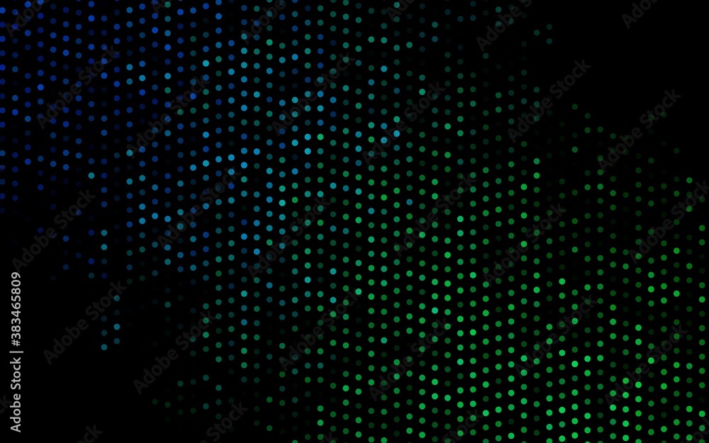 Dark Blue, Green vector backdrop with dots. Dark Blue, Green vector backdrop with dots.
