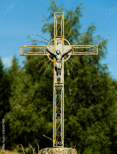 Croix de chemin sur l'Aubrac, France