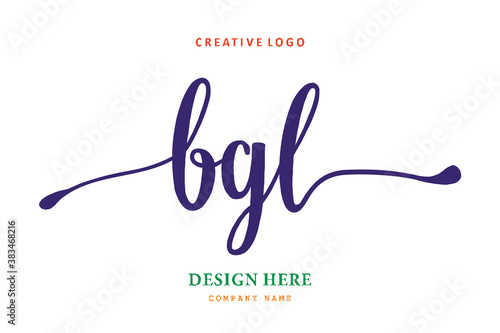 pharmacy the composition of the BGL logo is simple, easy to understand and authoritative
