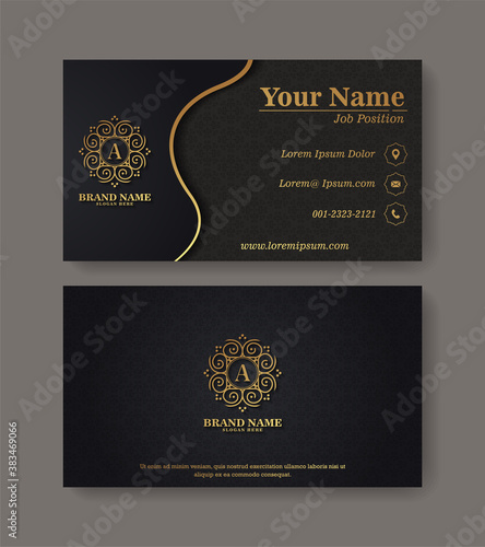 Luxury ornamental logos and business cards template