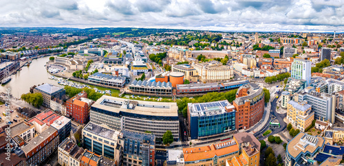 Aerial panorama of in Bristol