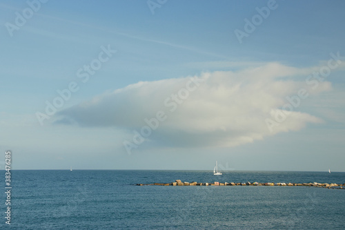 Obraz na płótnie Barceloneta beach in Barcelona, Spain w salonie