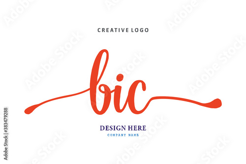 Pharmacy The composition of the BIC logo is simple, easy to understand and authoritative