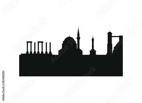 Izmir city skyline in Turkey.