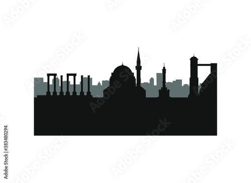 Izmir city skyline in Turkey.