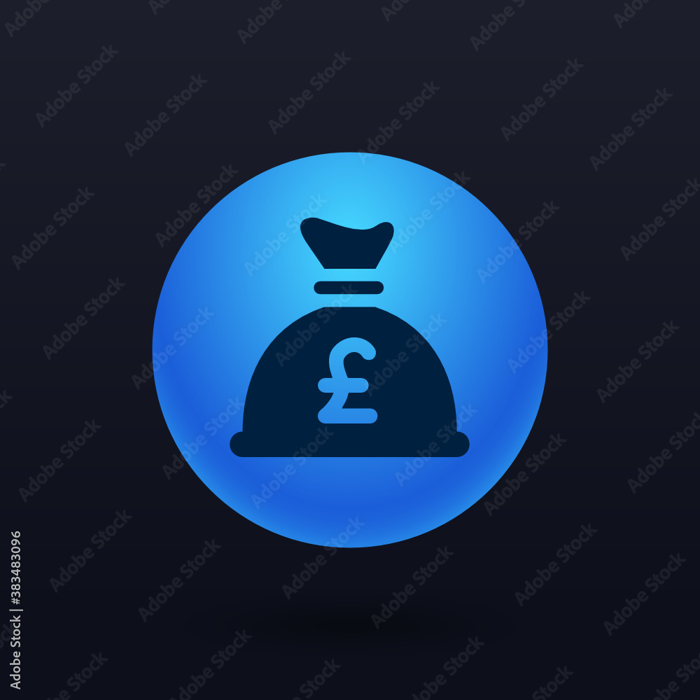 Money Bag Pound - Button Money Bag Pound - Button