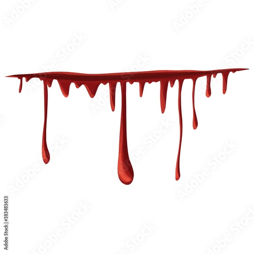 Simple minimal realistic bleeding wound icon halloween illustration vector design element isolated on a white background