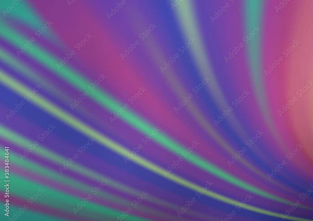 Obraz premium Light BLUE vector blurred shine abstract template.