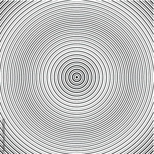 Wavy Lines in Circle Form . Vector Illustration .Technology zigzag round Logo . Circular Design element for patterns , backgrounds , brochures, posters . Abstract concentric stripes Geometric shape .