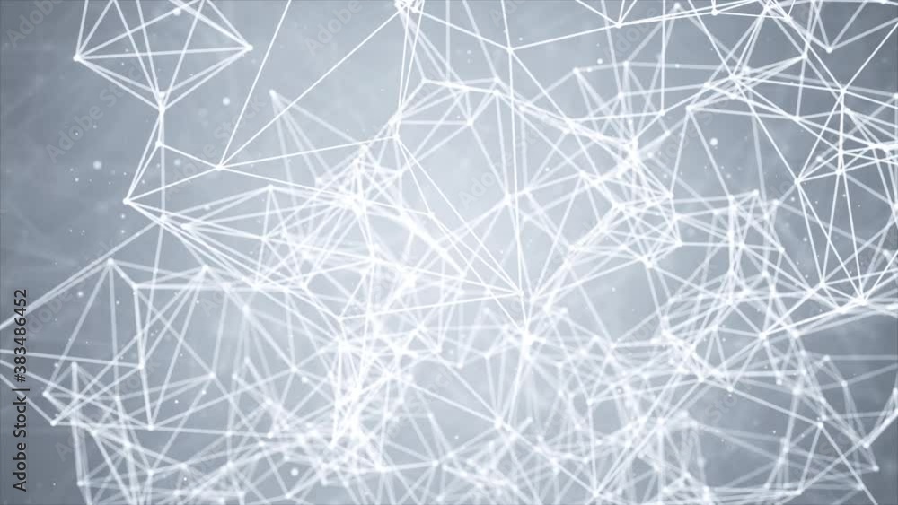 4K Web Dot lines wires Loop background Animation. Networking, social media, SNS, internet communication abstract. Small network connected to a larger network. Linking entities. Shallow DOF. 4K Web Dot lines wires Loop background Animation. Networking, social media, SNS, internet communication abstract. Small network connected to a larger network. Linking entities. Shallow DOF.