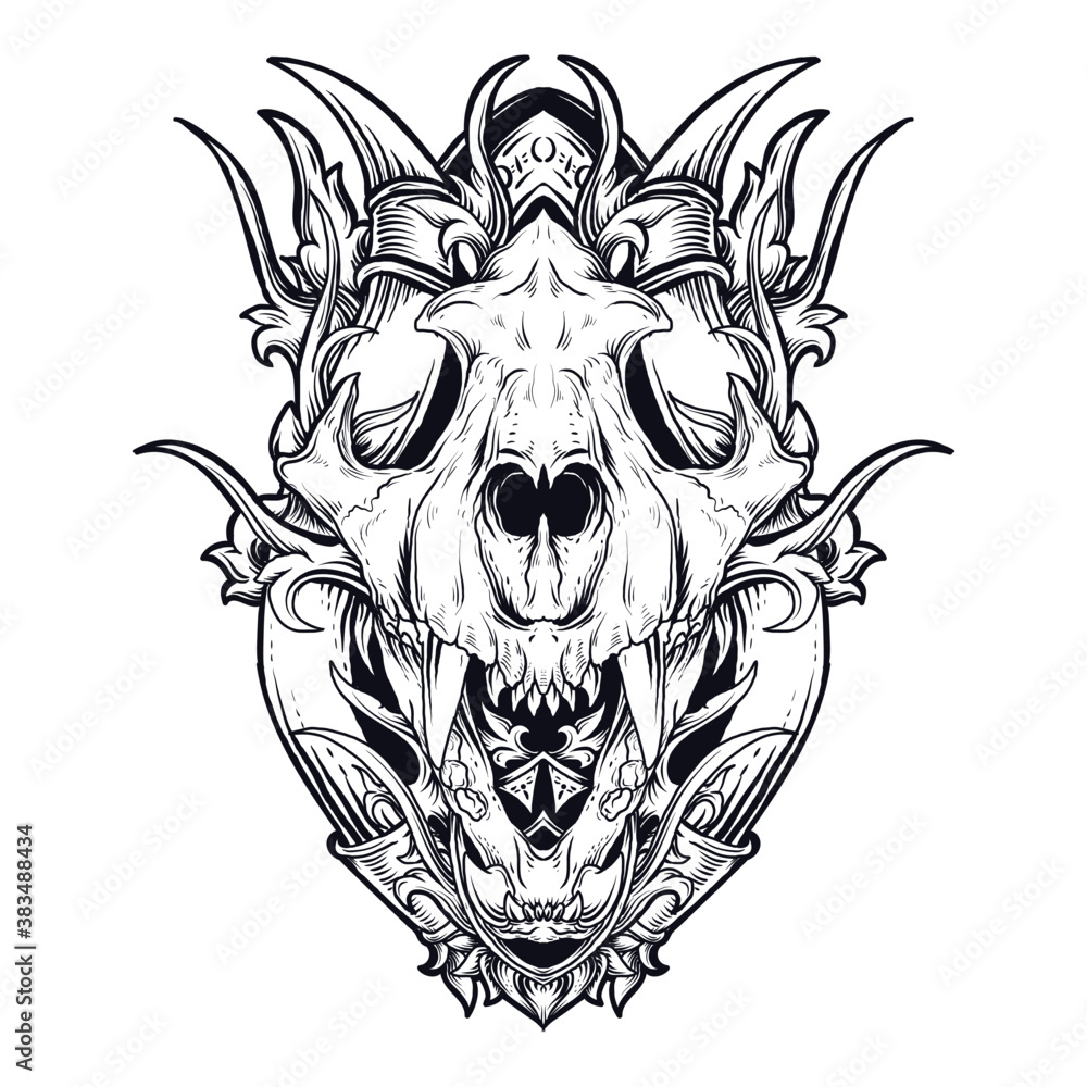 tiger with skulls tattooTikTok Search