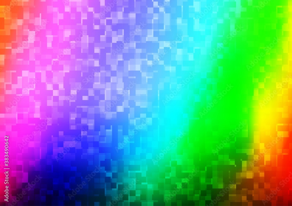 Light Multicolor, Rainbow vector layout with lines, rectangles.