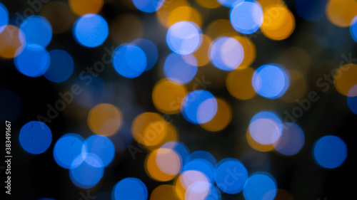 abstract blurred lighting Bokeh for celebration and happiness concept background