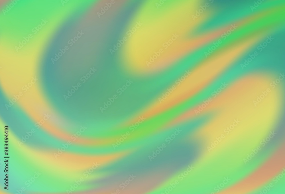 Light Green vector blurred bright pattern.