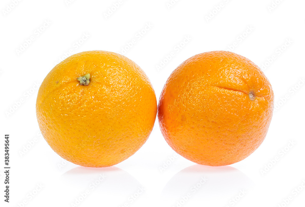 Orange fruit isolated on white background Orange fruit isolated on white background