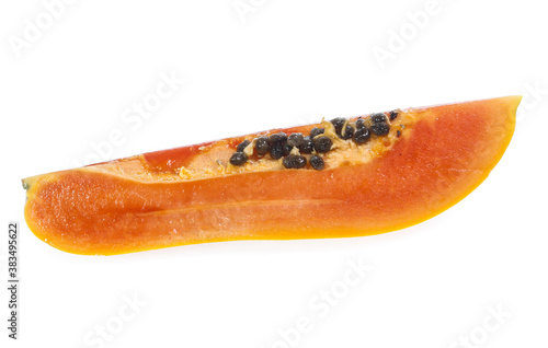 papaya isolated on a white background