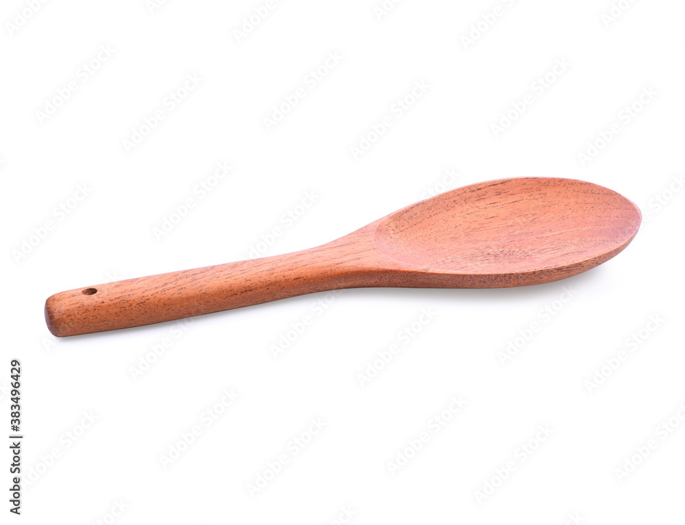 Wood or wooden spoon isolated on White background Wood or wooden spoon isolated on White background