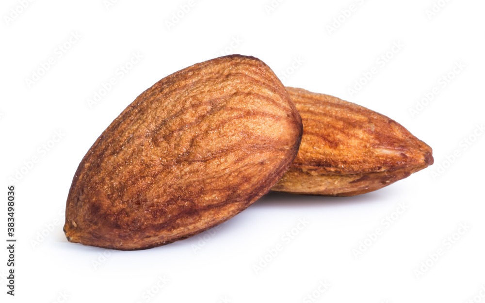 clipping path almonds isolated on white background clipping path almonds isolated on white background