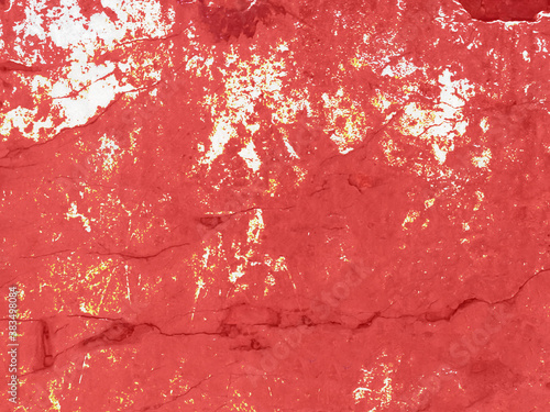 Cement and concrete wall texture for pattern abstract background.Red color wallpaper.