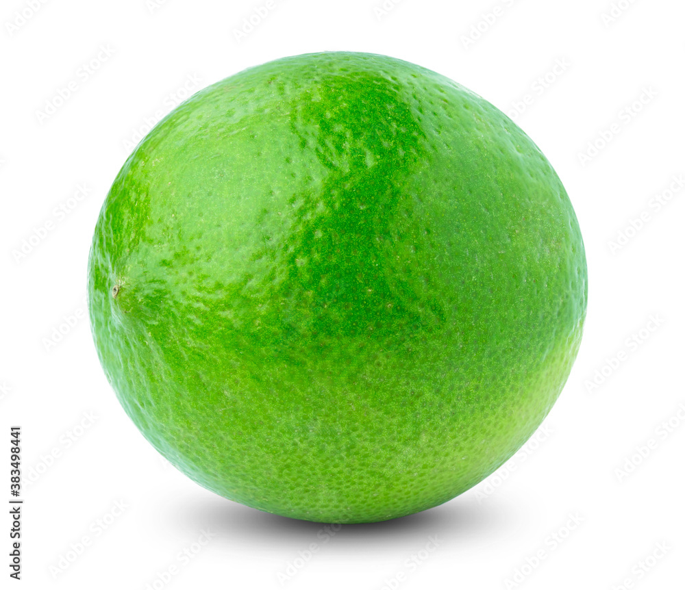 lime or green lemon isolated on white background lime or green lemon isolated on white background