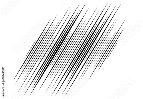 Dynamic diagonal and slanting lines element. oblique, skew and tilted stripes. bursting, radial streaks, strips. speed, trail and zoom lines comic effect