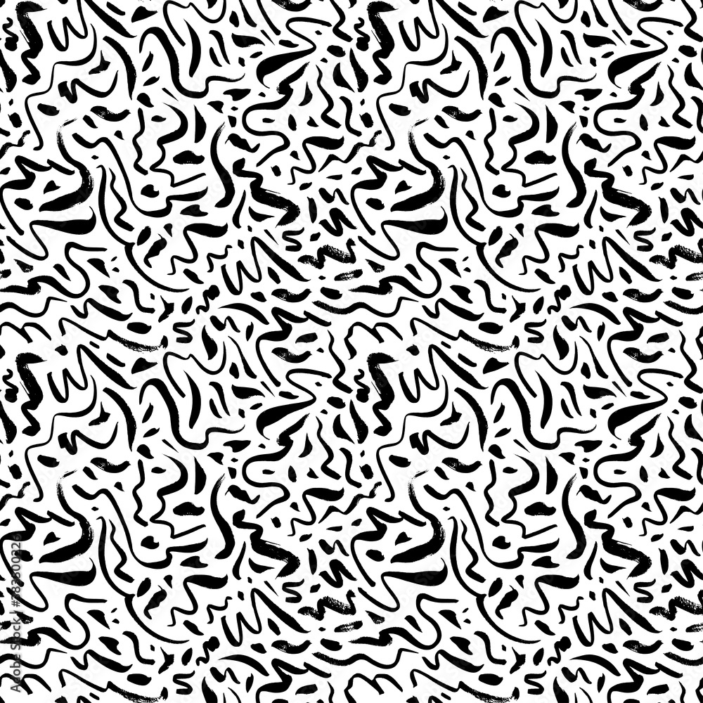 Doodle and curly lines vector seamless pattern. Hand drawn hipster print with doodles. Freehand drawing, dots and swirls. Modern ink illustration for fashion designs, prints in trendy pop art style. Doodle and curly lines vector seamless pattern. Hand drawn hipster print with doodles. Freehand drawing, dots and swirls. Modern ink illustration for fashion designs, prints in trendy pop art style.