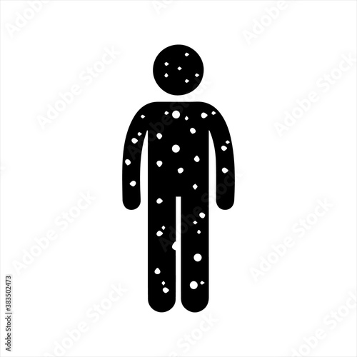 chickenpox icon. Rash icon