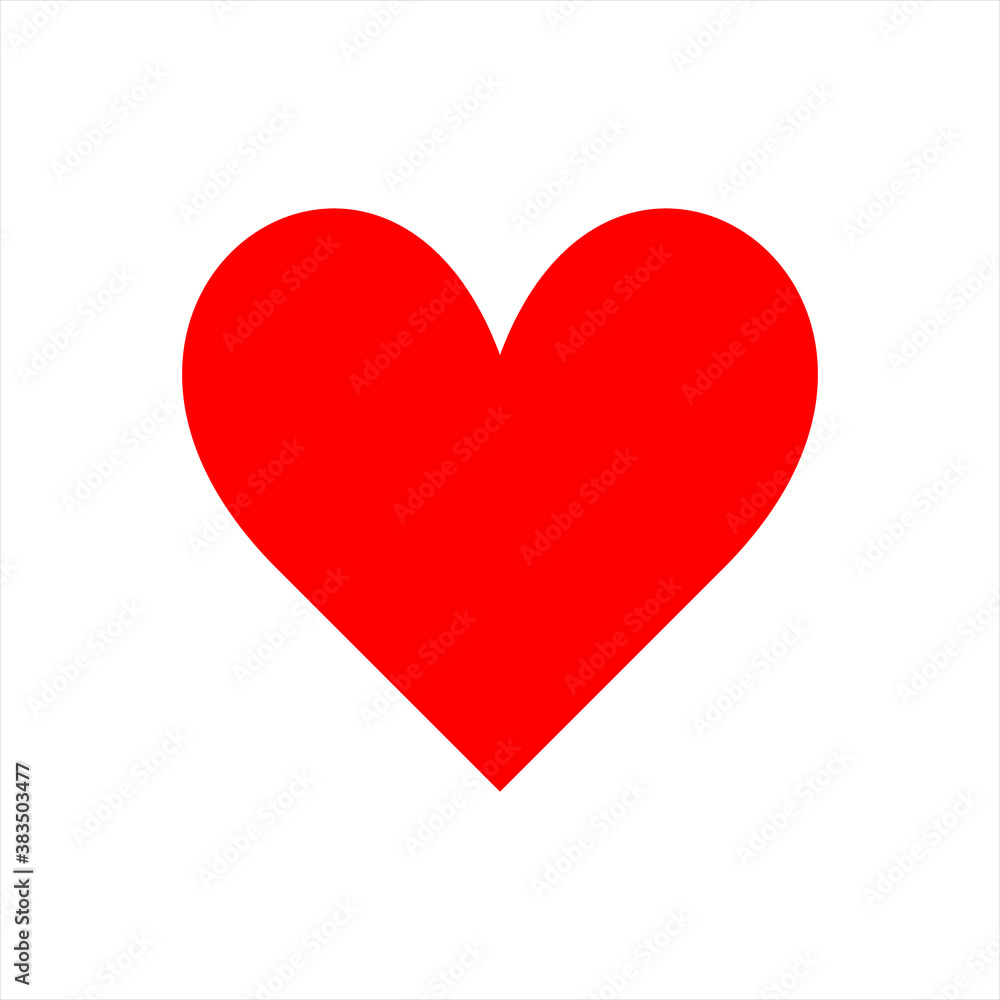 Romantic Heart Icon vector flat design in trendy style for Marriage Celebration.eps 10